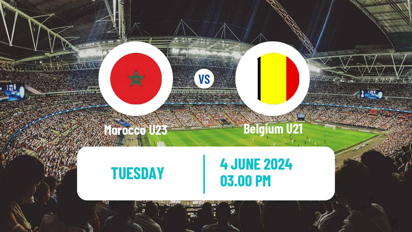 Soccer Friendly Morocco U23 - Belgium U21