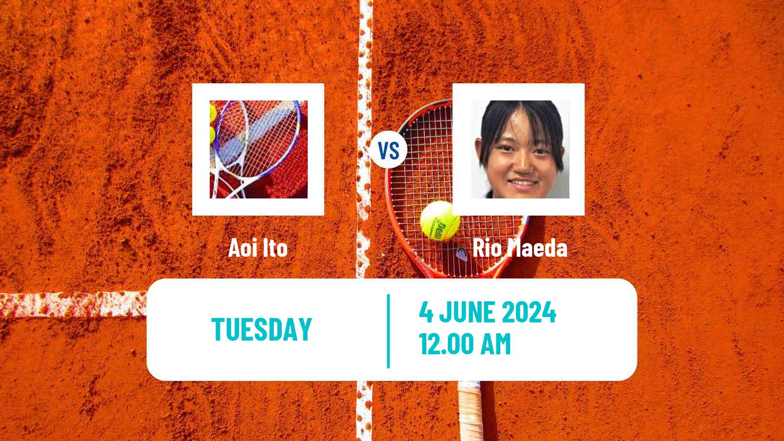 Tennis ITF W15 Kawaguchi Women 2024 Aoi Ito - Rio Maeda