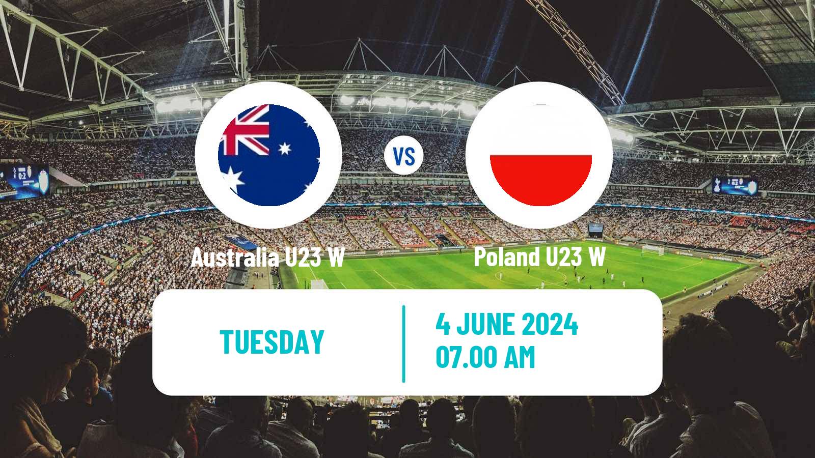 Soccer Friendly International Women Australia U23 W - Poland U23 W