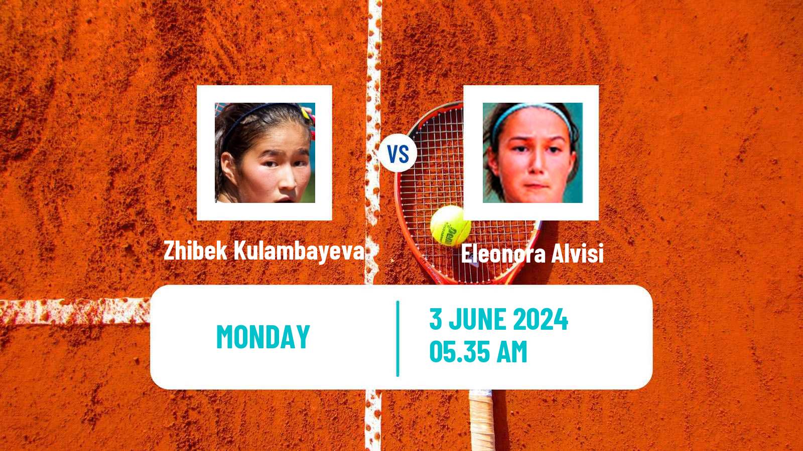 Tennis Bari Challenger Women Zhibek Kulambayeva - Eleonora Alvisi