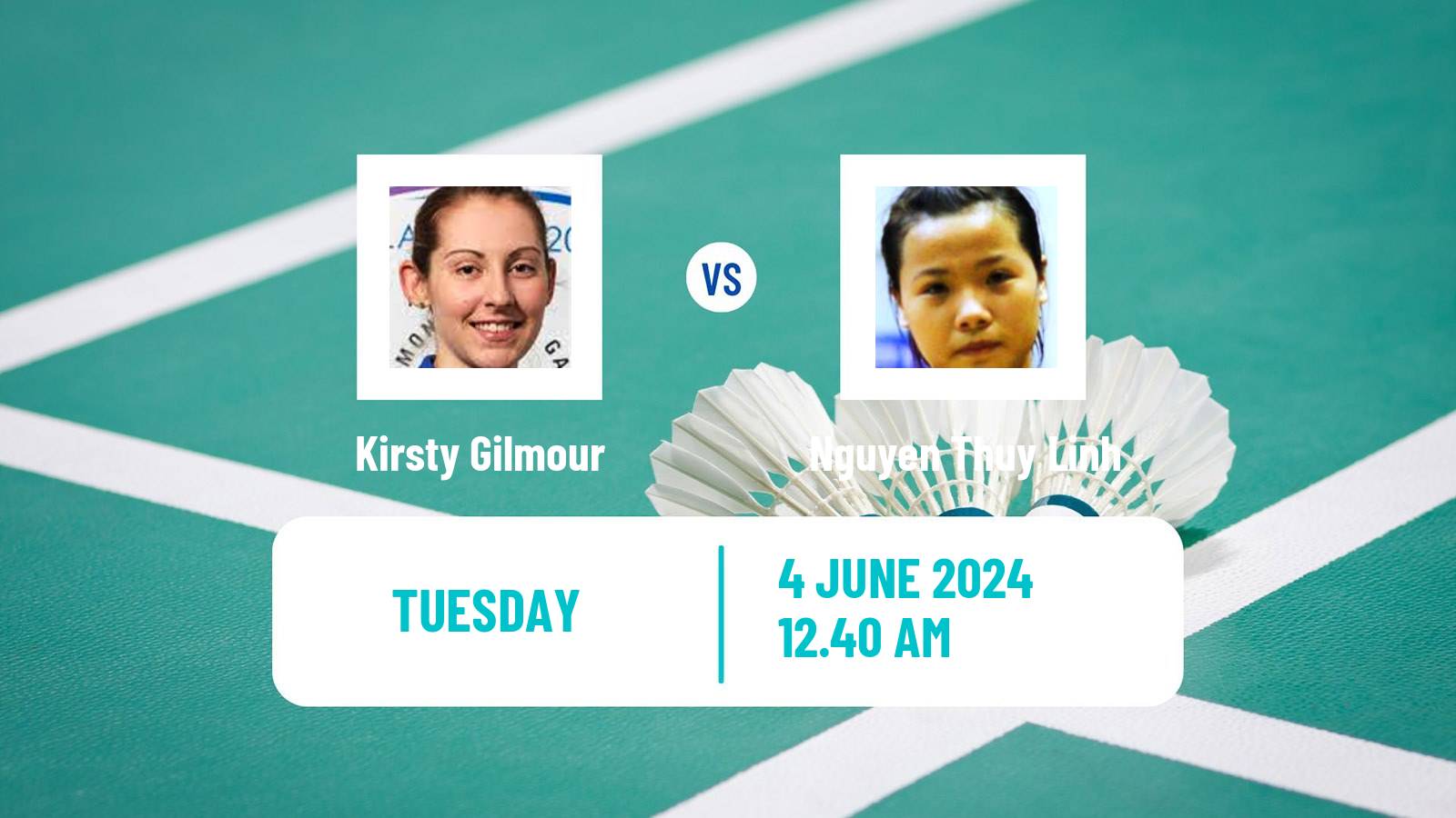 Badminton BWF World Tour Indonesia Open Women Kirsty Gilmour - Nguyen Thuy Linh
