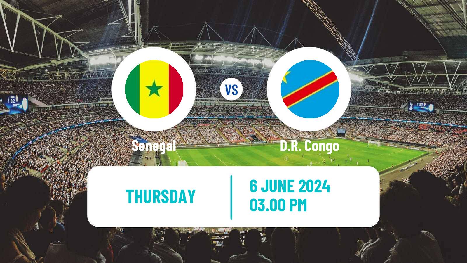 Soccer FIFA World Cup Senegal - D.R. Congo