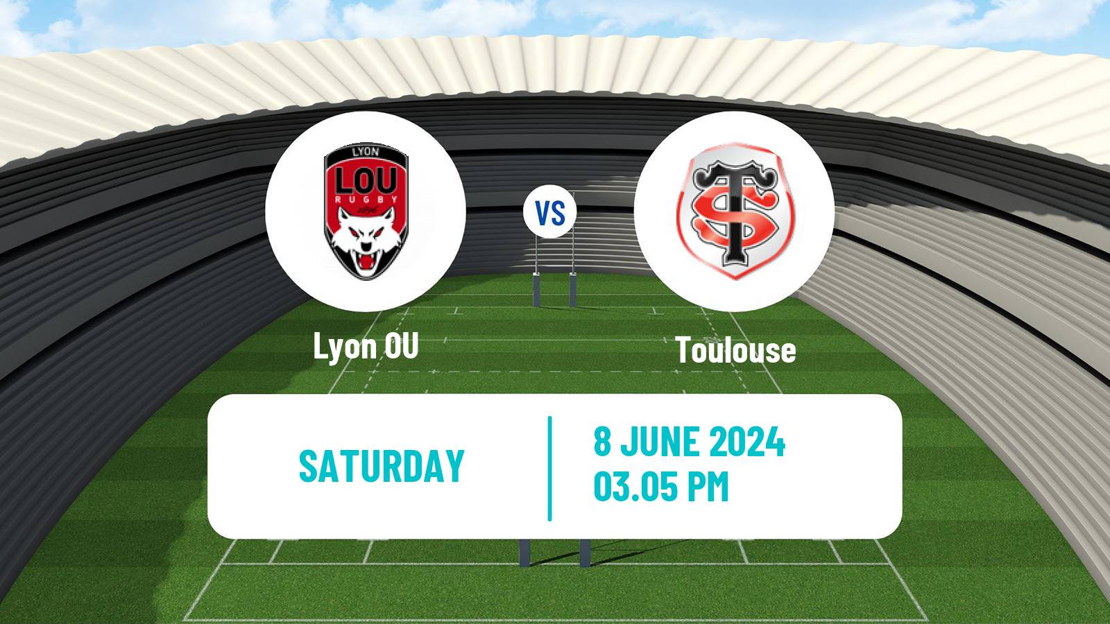 Rugby union French Top 14 Lyon - Toulouse