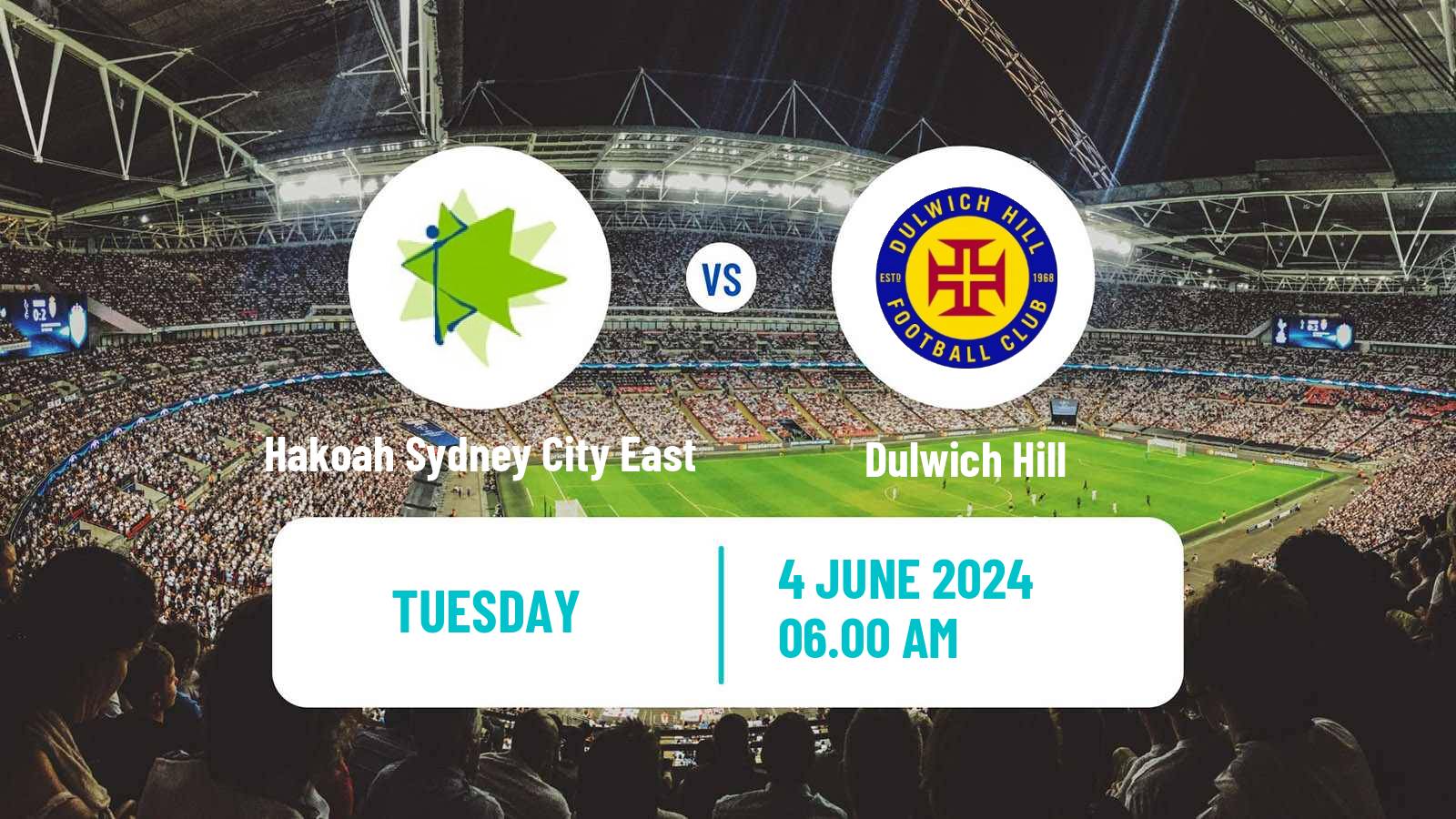 Soccer Australian NSW League One Hakoah Sydney City East - Dulwich Hill