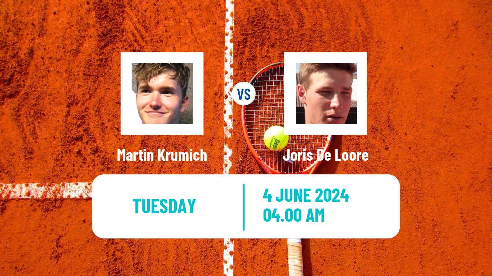 Tennis Prostejov Challenger Men Martin Krumich - Joris De Loore