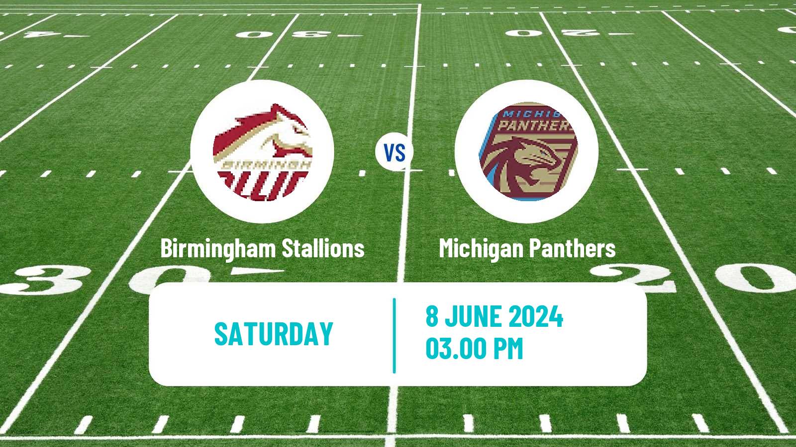 American football UFL Birmingham Stallions - Michigan Panthers