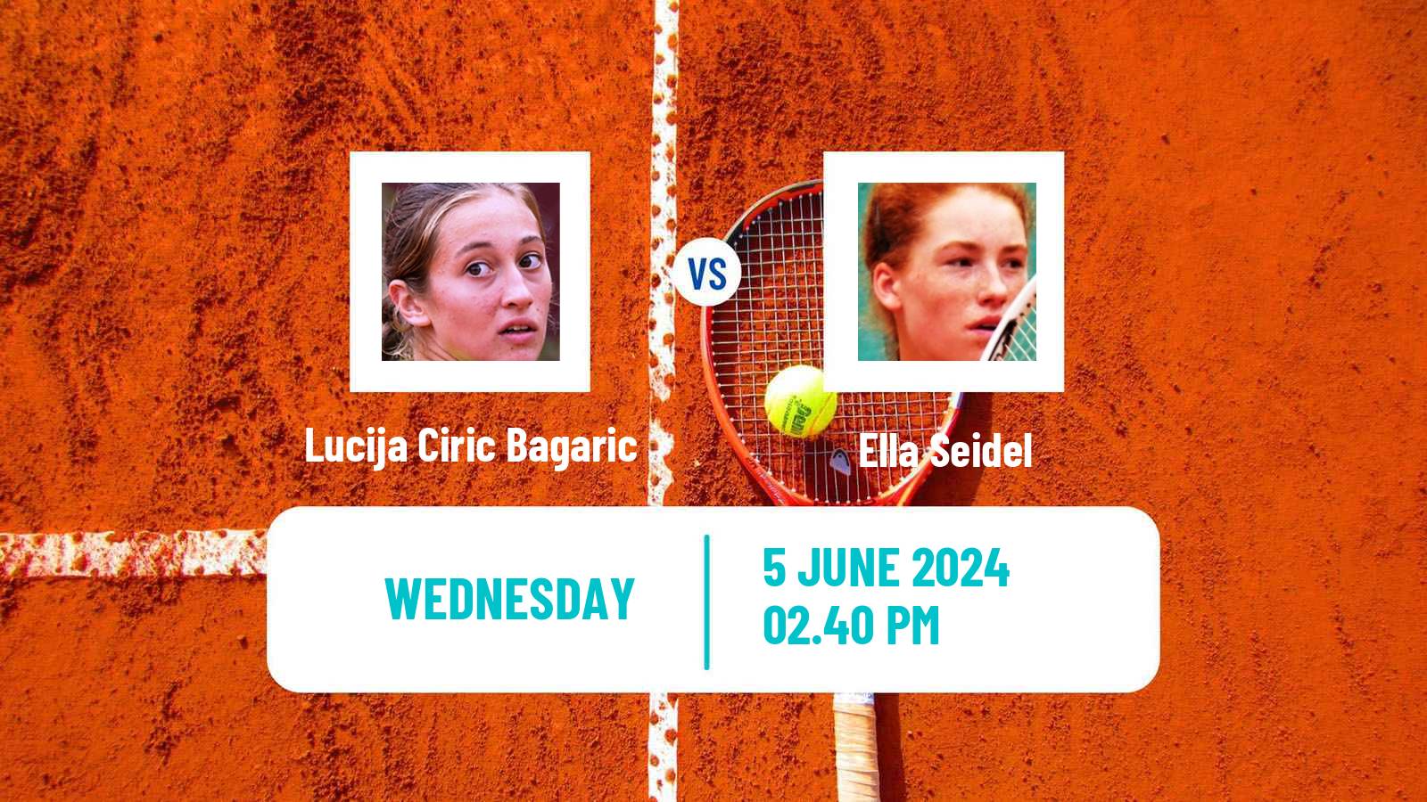 Tennis Makarska Challenger Women Lucija Ciric Bagaric - Ella Seidel