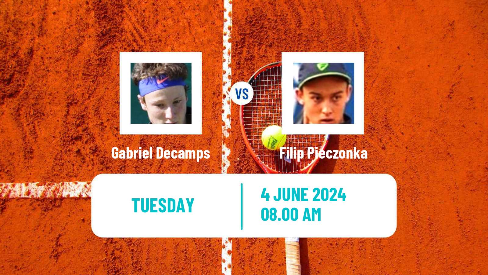 Tennis ITF M15 Grodzisk Mazowiecki Men Gabriel Decamps - Filip Pieczonka