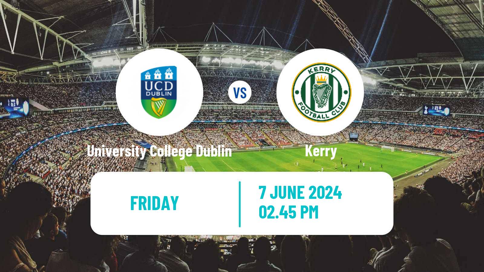 Soccer Irish Division 1 University College Dublin - Kerry