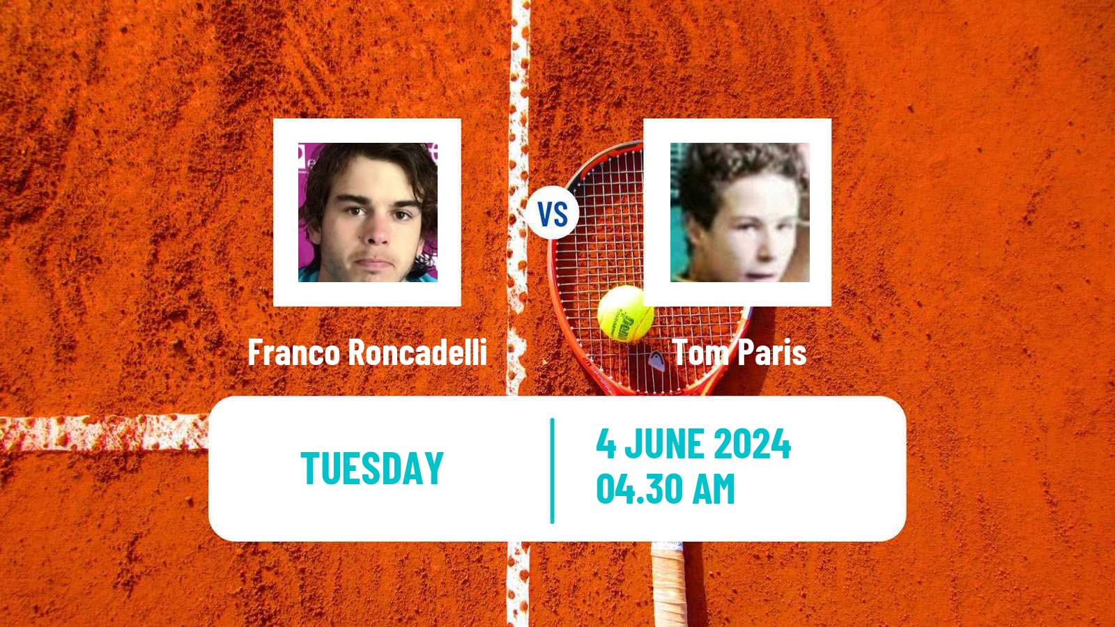 Tennis ITF M25 Grasse Men Franco Roncadelli - Tom Paris