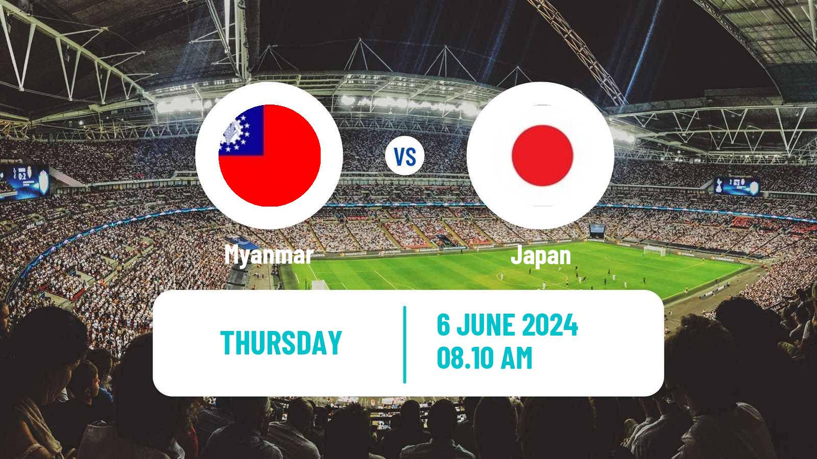 Soccer FIFA World Cup Myanmar - Japan