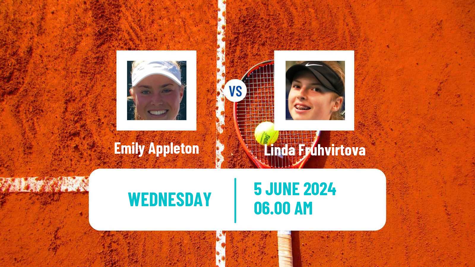 Tennis ITF W100 Surbiton Women Emily Appleton - Linda Fruhvirtova