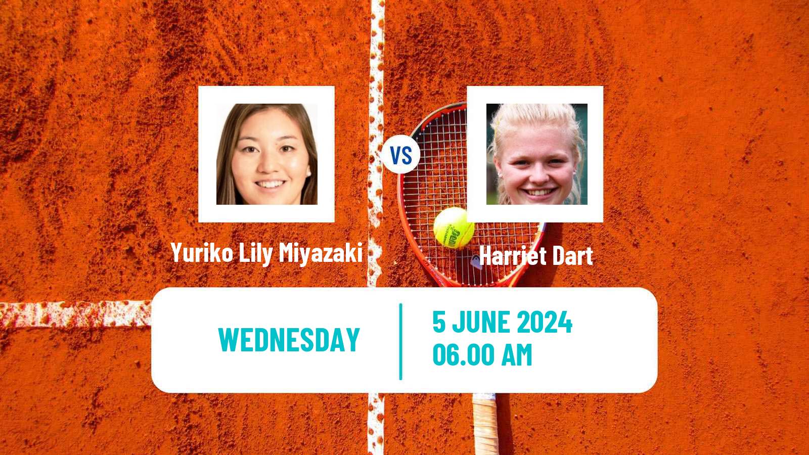 Tennis ITF W100 Surbiton Women Yuriko Lily Miyazaki - Harriet Dart