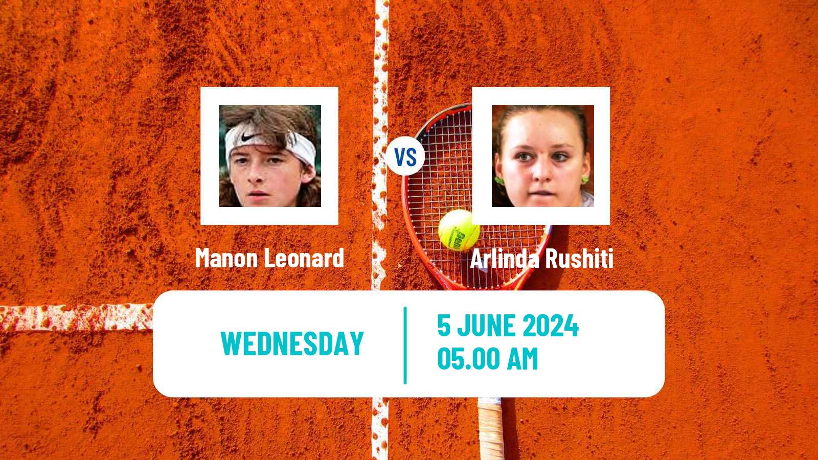 Tennis ITF W50 La Marsa Women Manon Leonard - Arlinda Rushiti