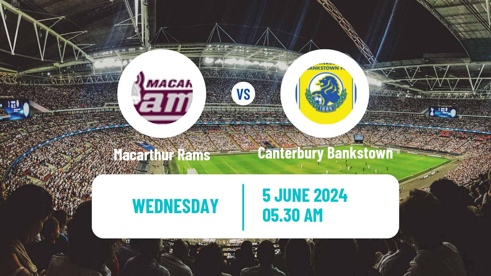 Soccer Australian NSW League One Macarthur Rams - Canterbury Bankstown