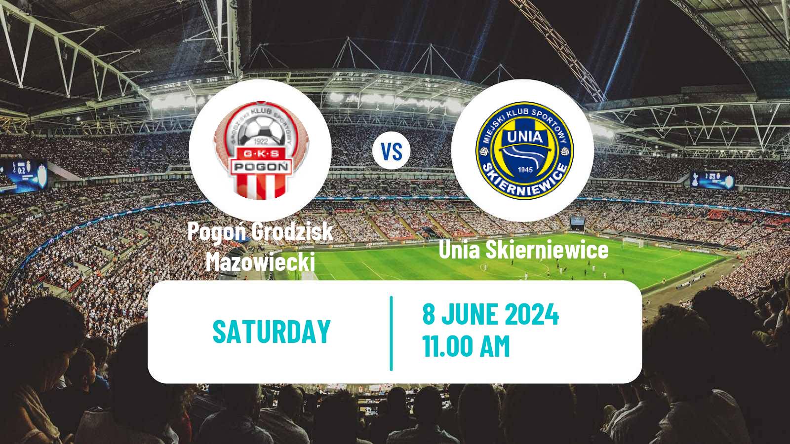 Soccer Polish Division 3 - Group I Pogoń Grodzisk Mazowiecki - Unia Skierniewice