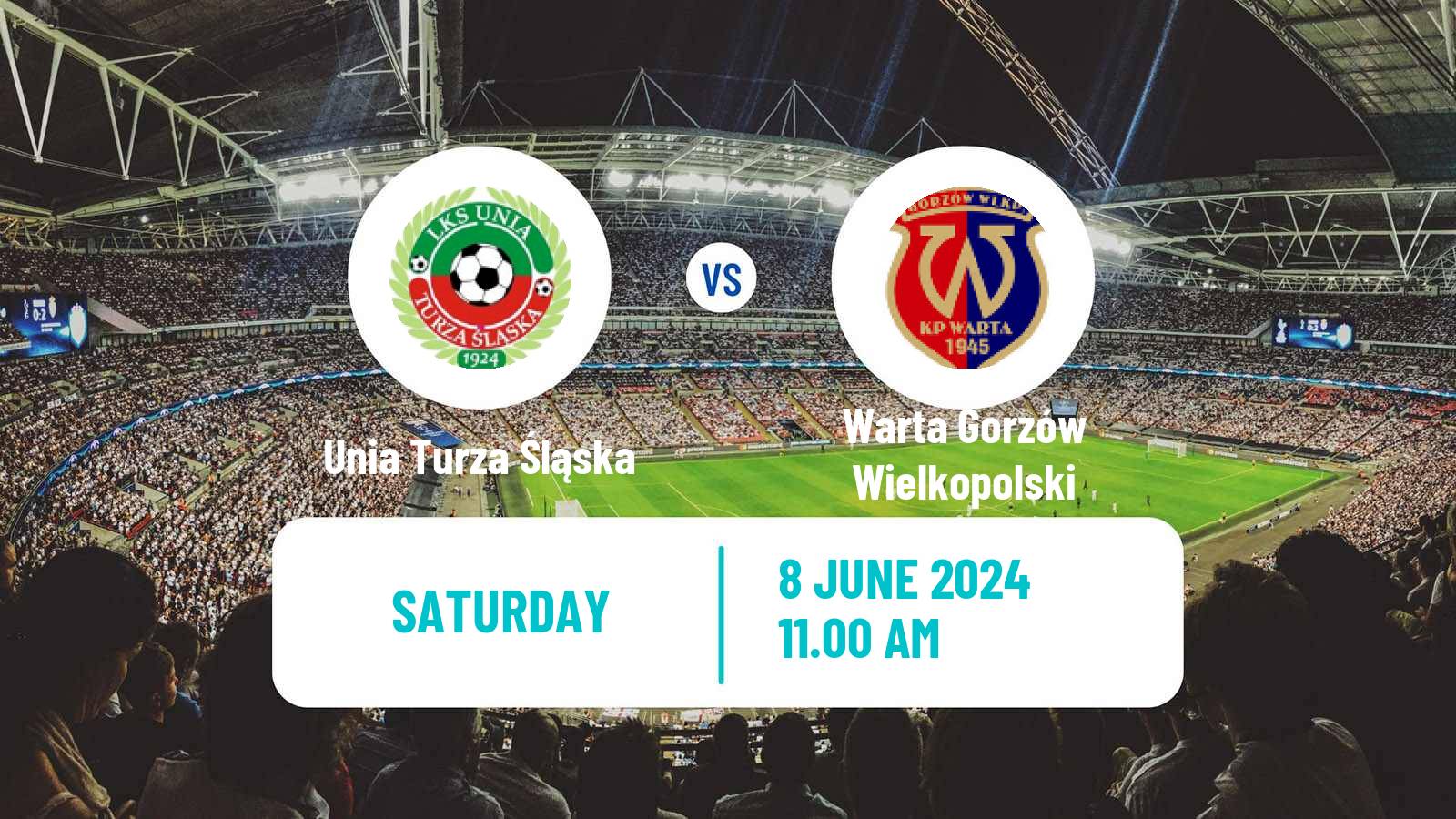 Soccer Polish Division 3 - Group III Unia Turza Śląska - Warta Gorzów Wielkopolski