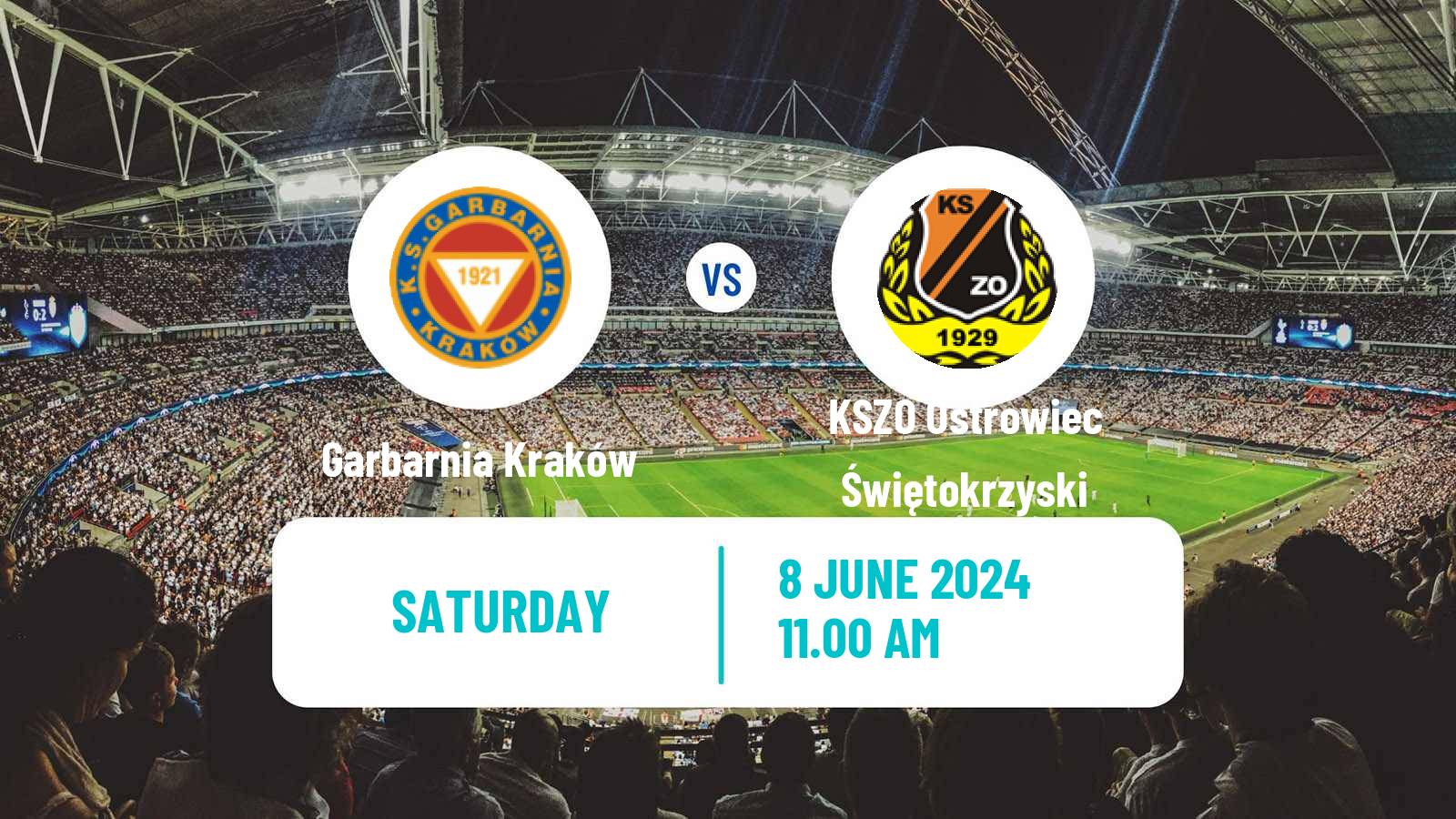 Soccer Polish Division 3 - Group IV Garbarnia Kraków - KSZO Ostrowiec Świętokrzyski