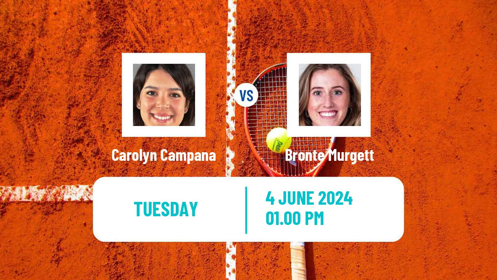 Tennis ITF W15 San Diego Ca 2 Women Carolyn Campana - Bronte Murgett