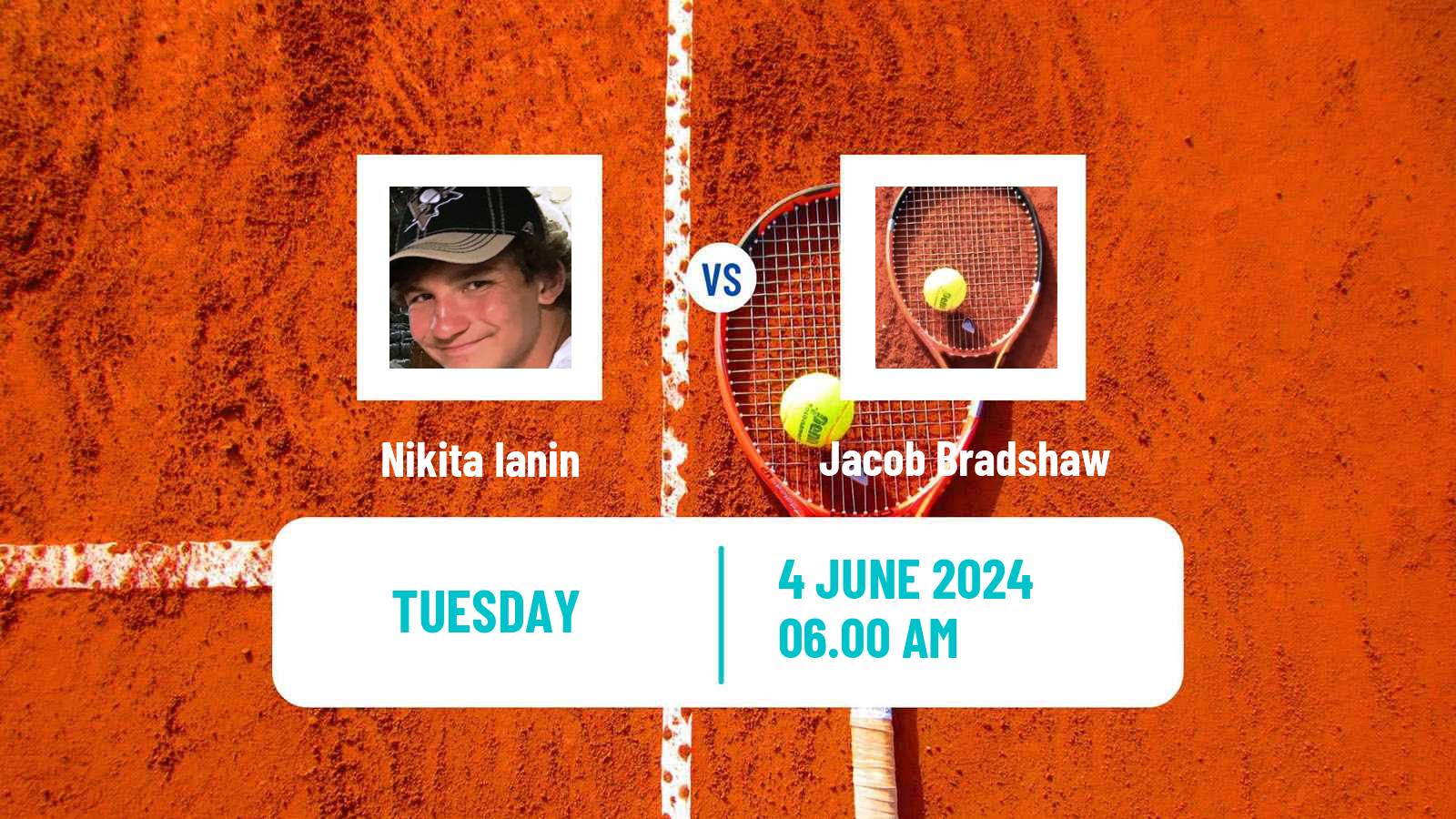 Tennis ITF M15 Monastir 23 Men Nikita Ianin - Jacob Bradshaw