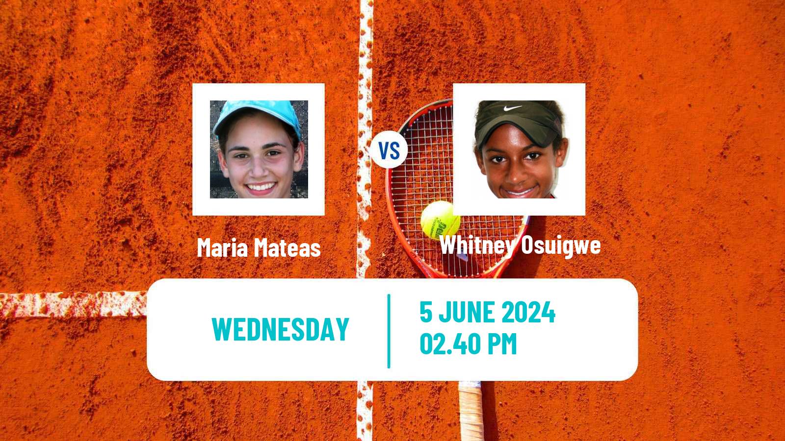 Tennis ITF W75 Sumter Sc Women Maria Mateas - Whitney Osuigwe