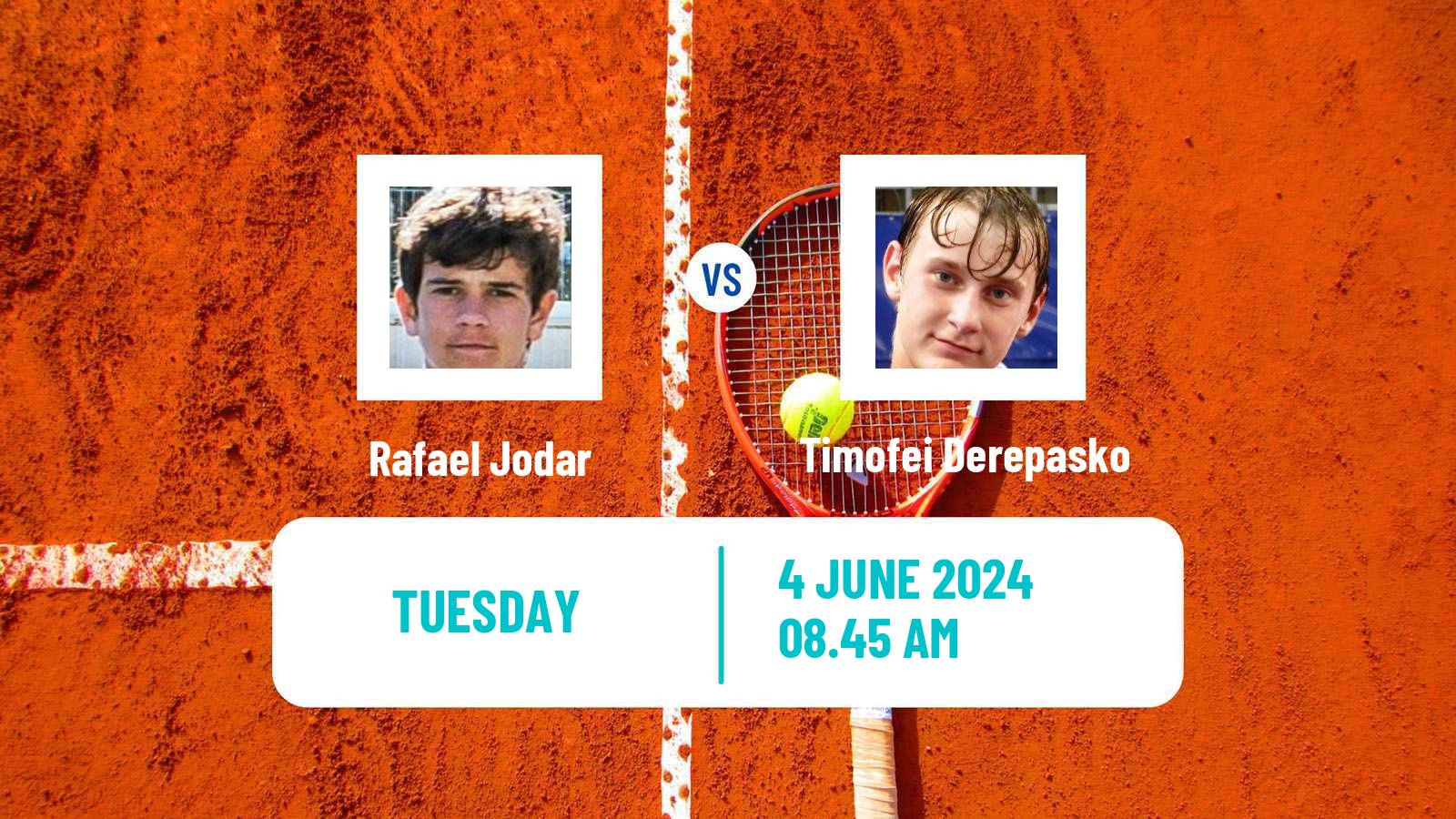 Tennis Boys Singles French Open Rafael Jodar - Timofei Derepasko