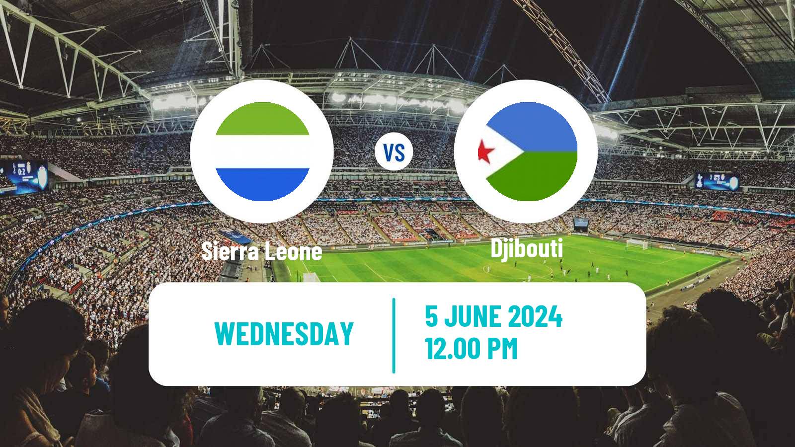 Soccer FIFA World Cup Sierra Leone - Djibouti