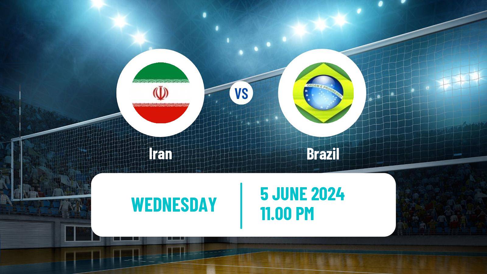Volleyball Nations League Volleyball Iran - Brazil