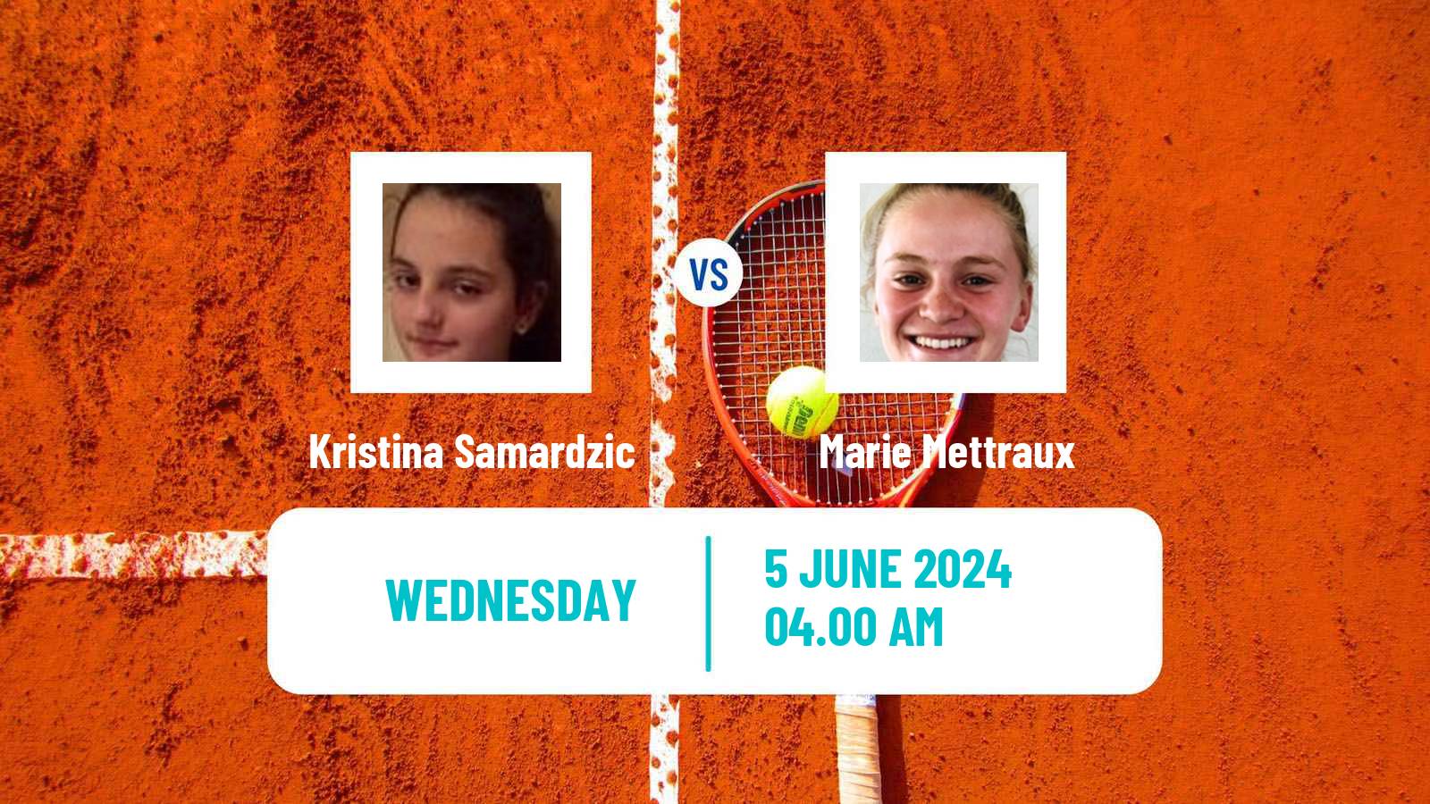 Tennis ITF W15 Banja Luka Women Kristina Samardzic - Marie Mettraux