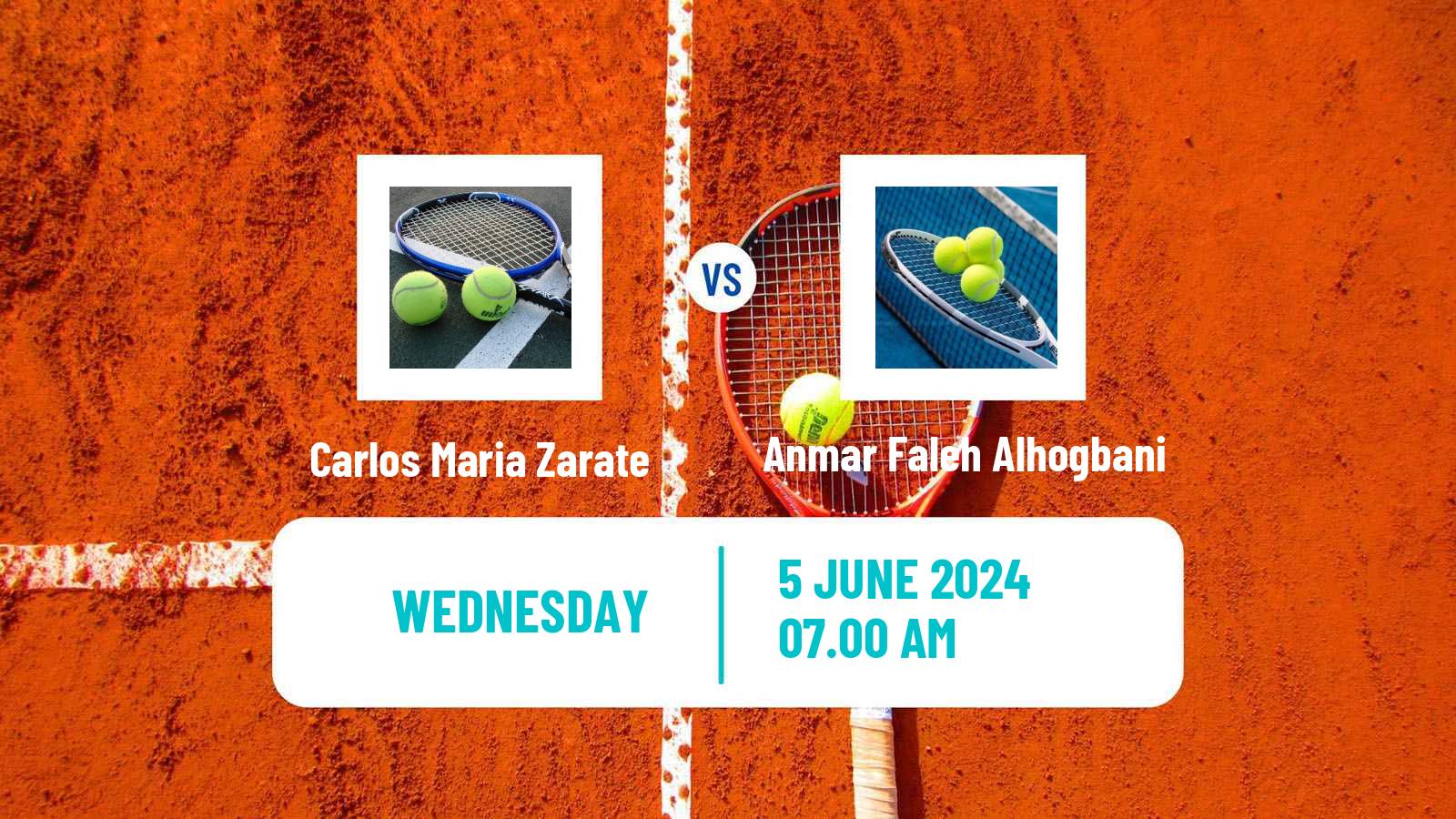 Tennis ITF M15 Monastir 23 Men Carlos Maria Zarate - Anmar Faleh Alhogbani