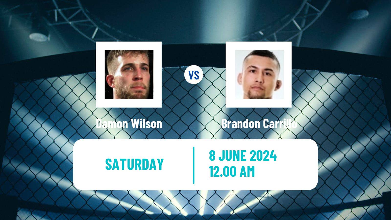 MMA Featherweight Cage Warriors Men Damon Wilson - Brandon Carrillo