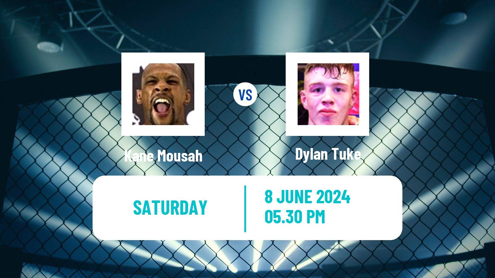 MMA Lightweight Pfl Men Kane Mousah - Dylan Tuke