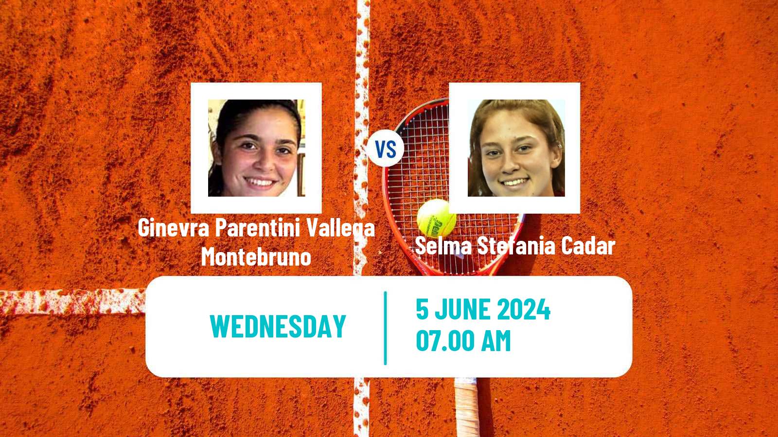 Tennis ITF W15 Focsani Women Ginevra Parentini Vallega Montebruno - Selma Stefania Cadar