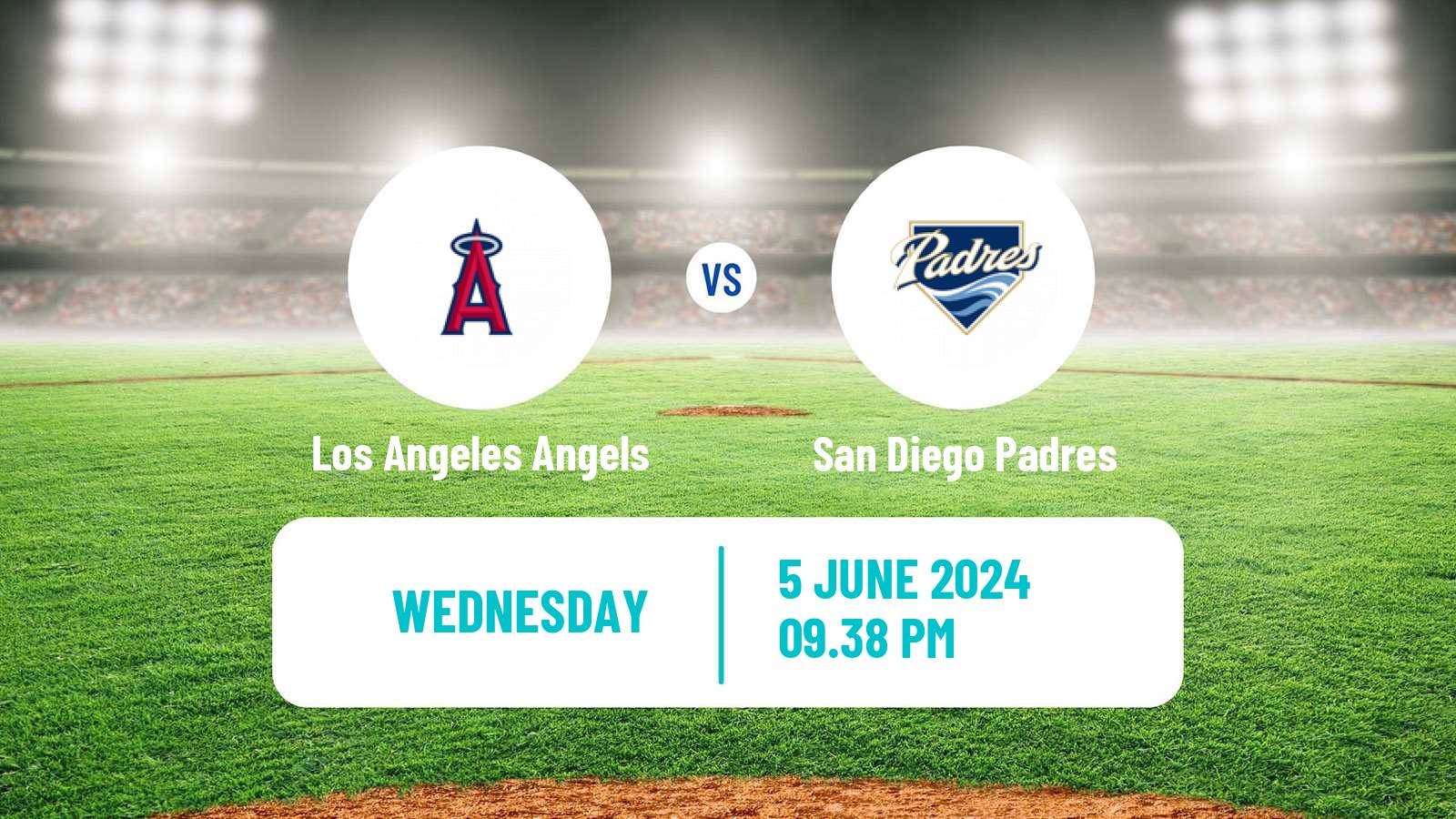 Baseball MLB Los Angeles Angels - San Diego Padres