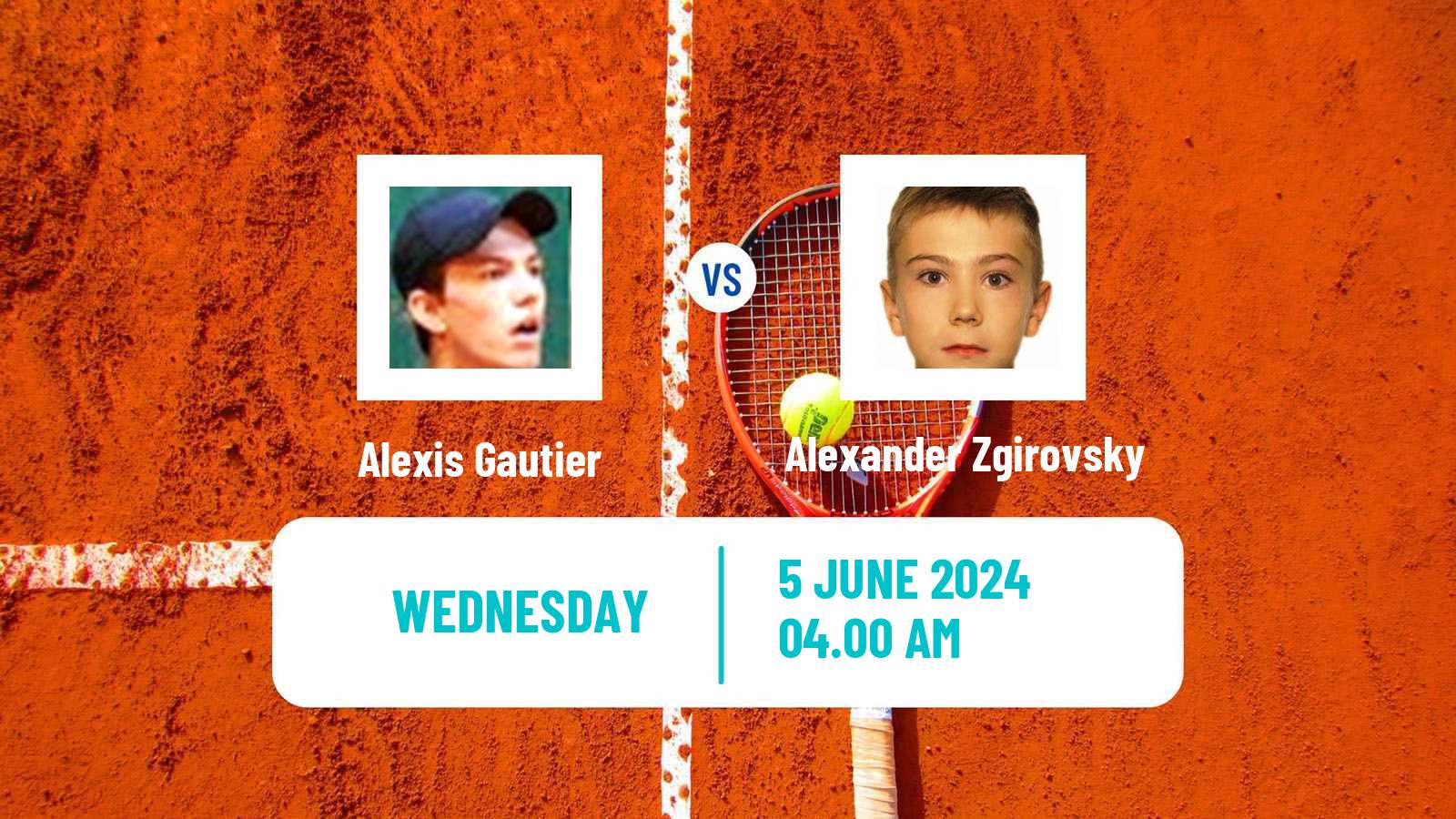 Tennis ITF M25 Grasse Men Alexis Gautier - Alexander Zgirovsky