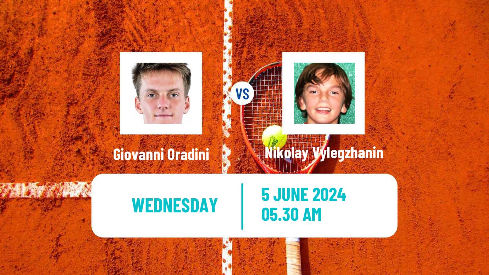 Tennis ITF M25 Grasse Men Giovanni Oradini - Nikolay Vylegzhanin