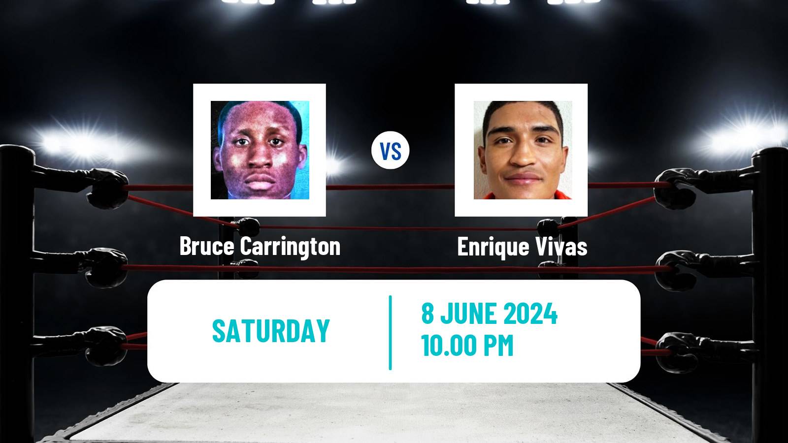 Boxing Featherweight Others Matches Men Bruce Carrington - Enrique Vivas