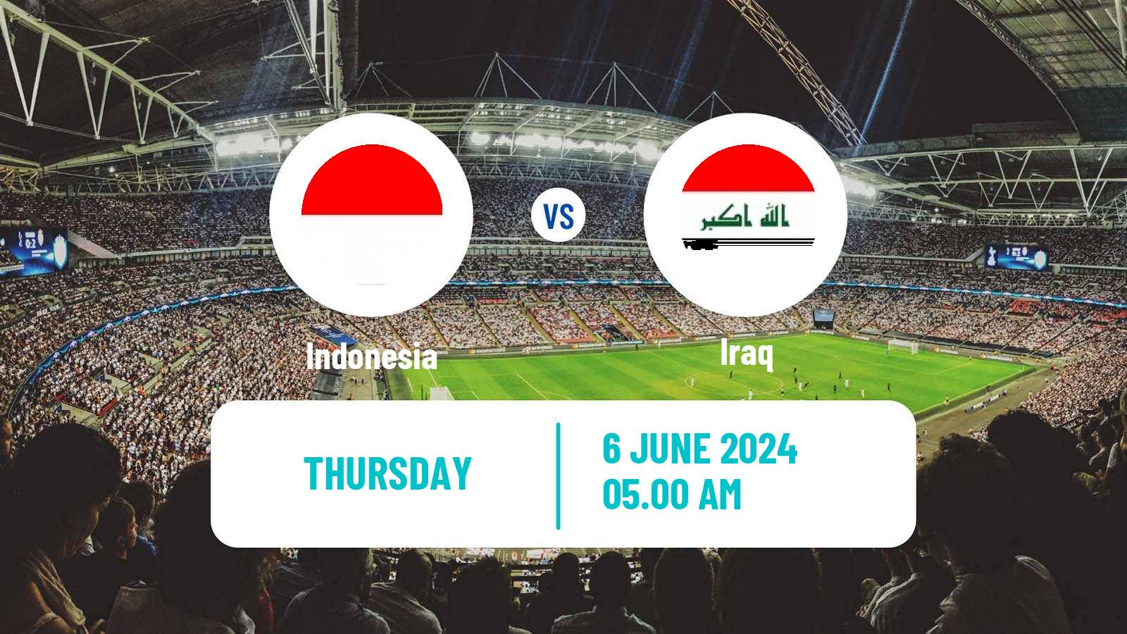 Soccer FIFA World Cup Indonesia - Iraq