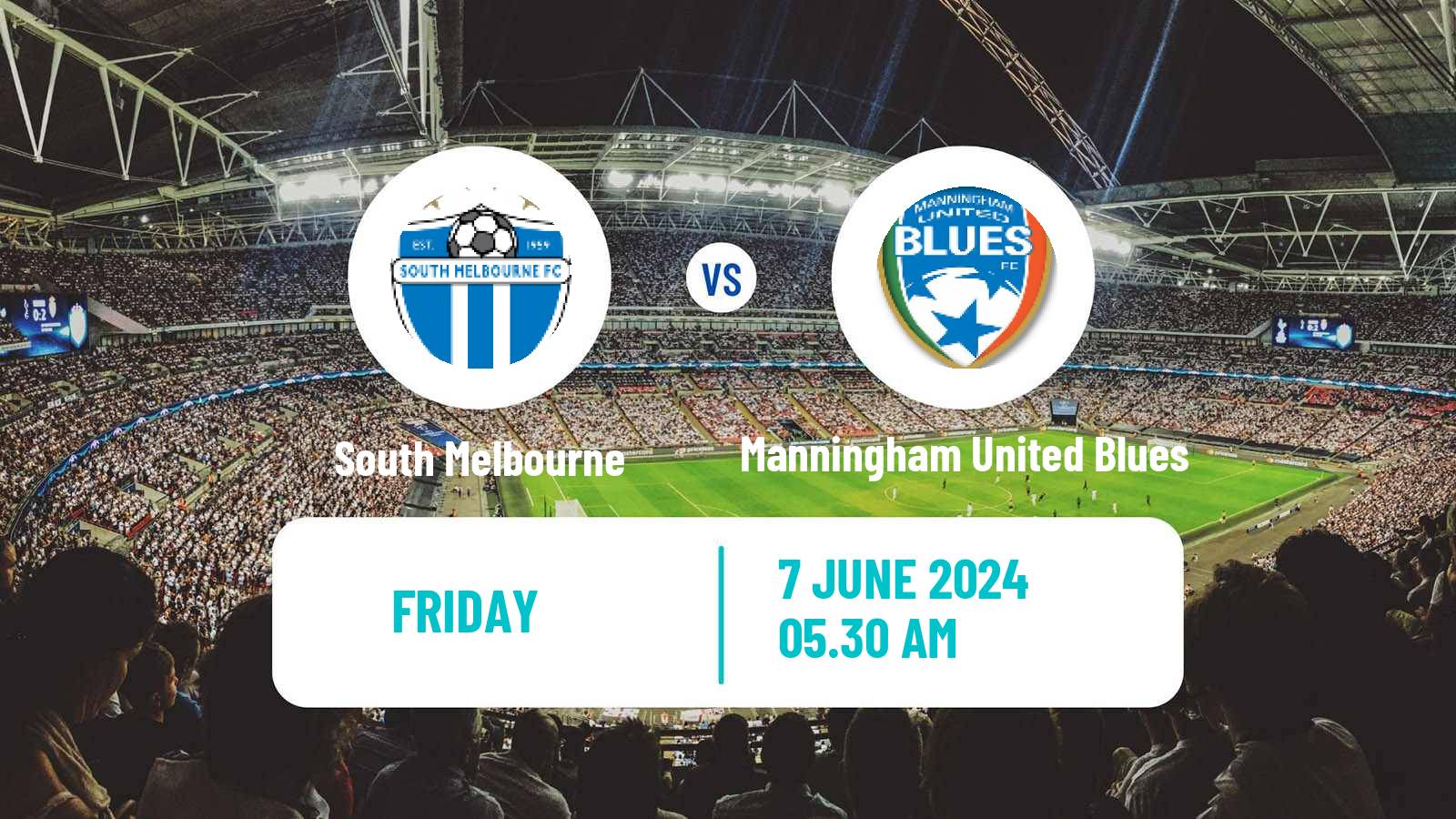 Soccer Australian NPL Victoria South Melbourne - Manningham United Blues