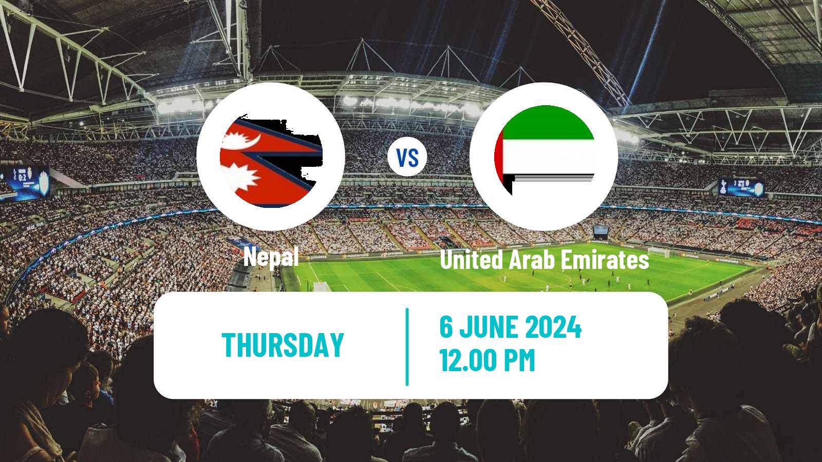 Soccer FIFA World Cup Nepal - United Arab Emirates