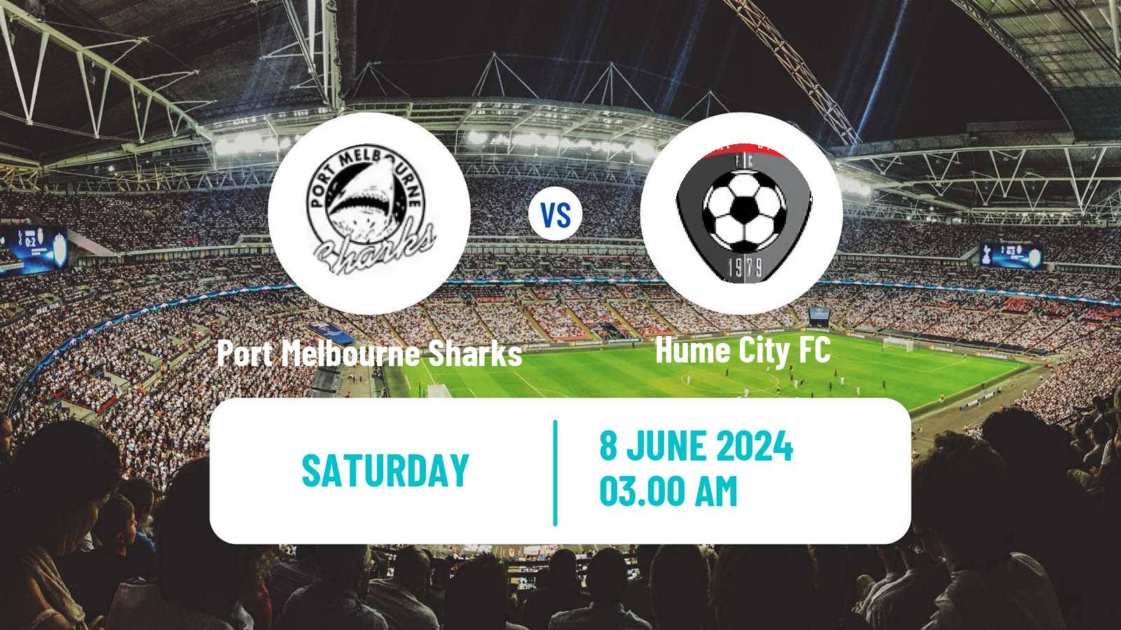 Soccer Australian NPL Victoria Port Melbourne Sharks - Hume City
