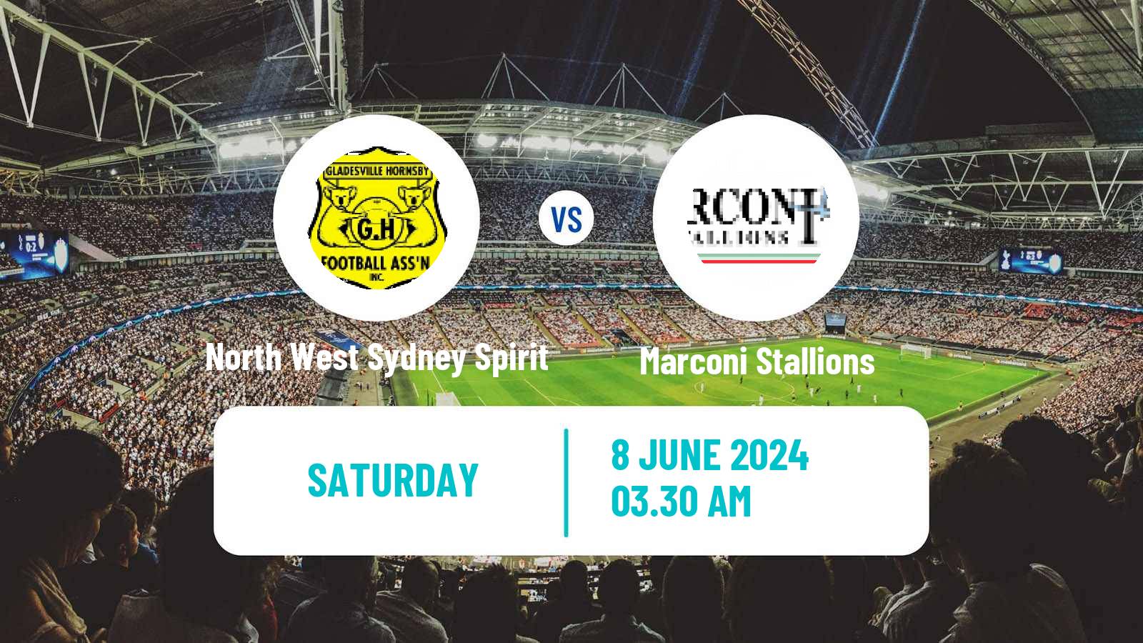 Soccer Australian NPL NSW North West Sydney Spirit - Marconi Stallions