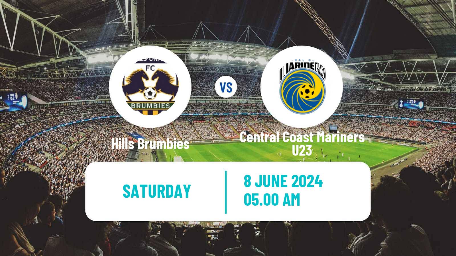 Soccer Australian NPL NSW Hills Brumbies - Central Coast Mariners U23