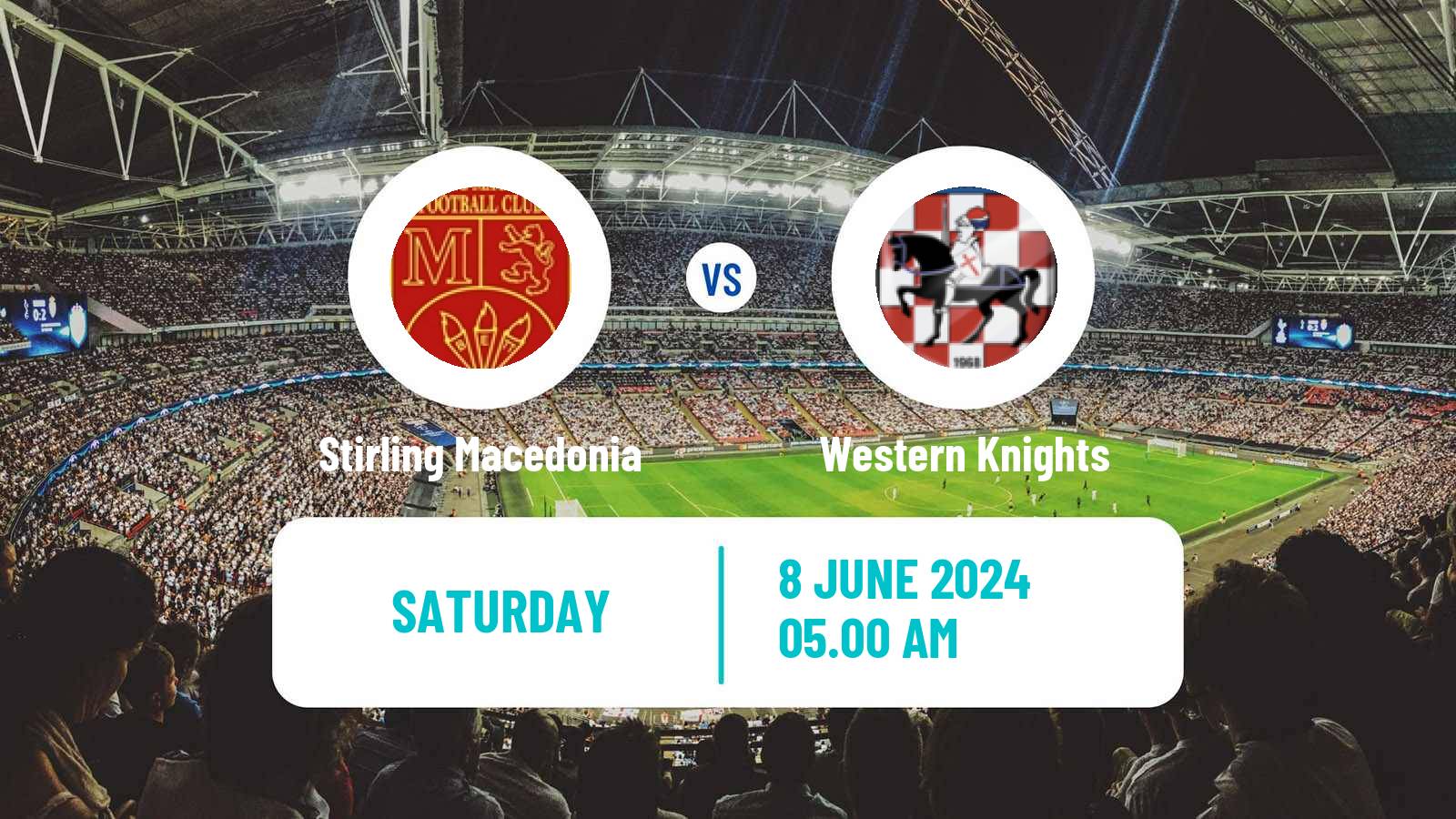 Soccer Australian NPL Western Australia Stirling Macedonia - Western Knights