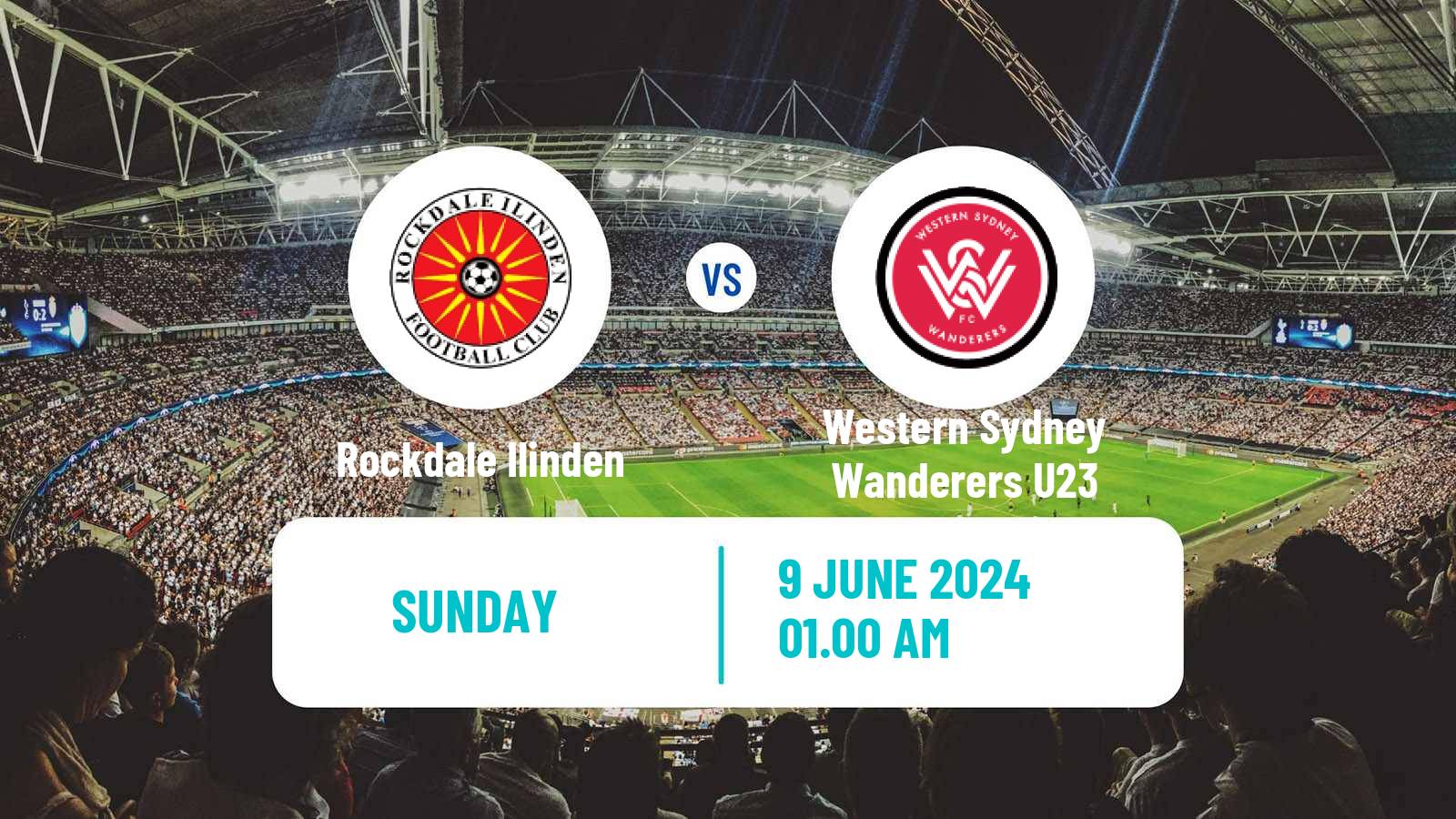 Soccer Australian NPL NSW Rockdale Ilinden - Western Sydney Wanderers U23