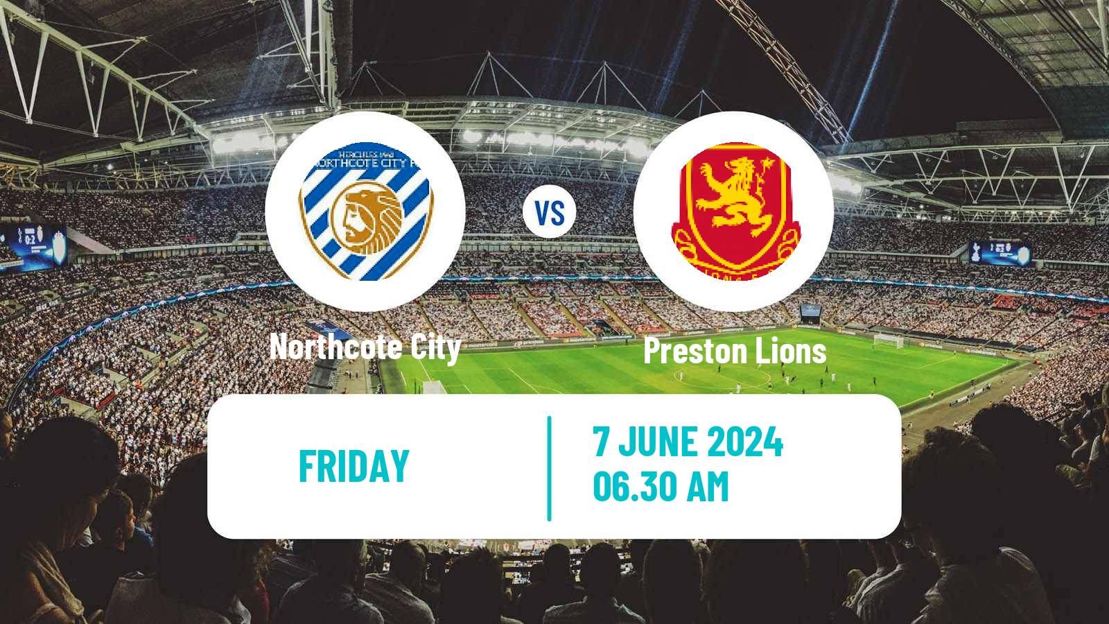 Soccer Australian Victoria Premier League Northcote City - Preston Lions