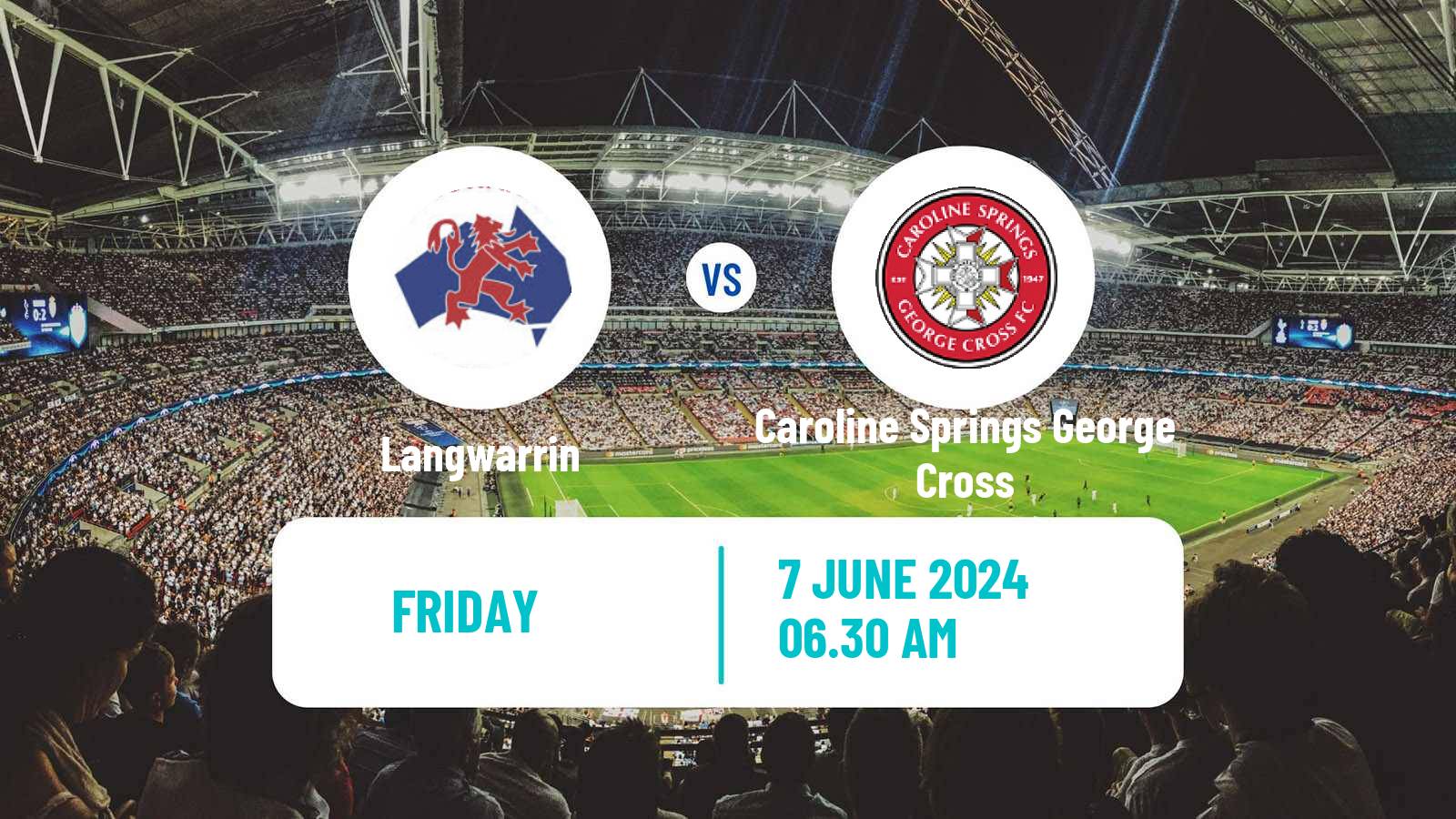 Soccer Australian Victoria Premier League Langwarrin - Caroline Springs George Cross