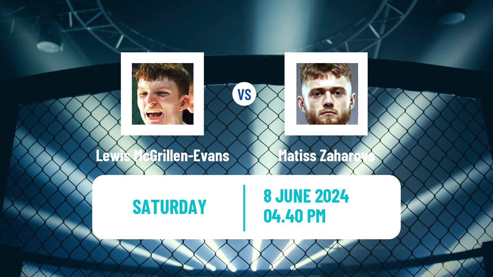 MMA Welterweight Pfl Men Lewis McGrillen-Evans - Matiss Zaharovs
