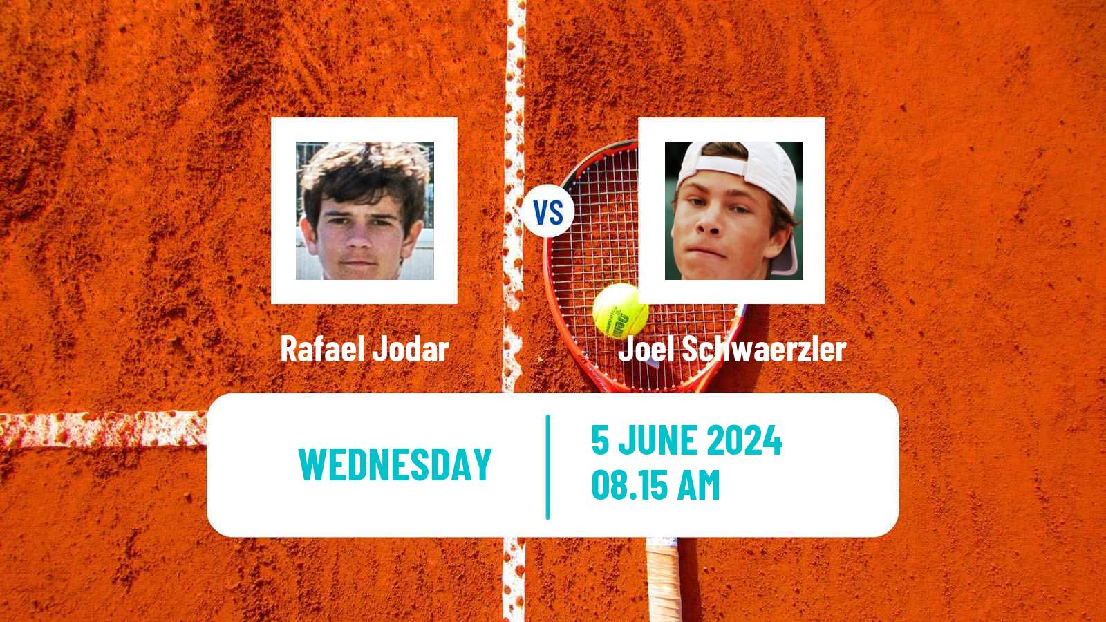 Tennis Boys Singles French Open Rafael Jodar - Joel Schwaerzler