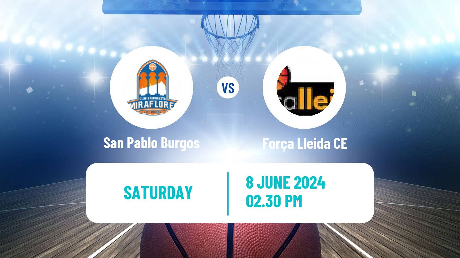 Basketball Spanish LEB Oro San Pablo Burgos - Força Lleida CE